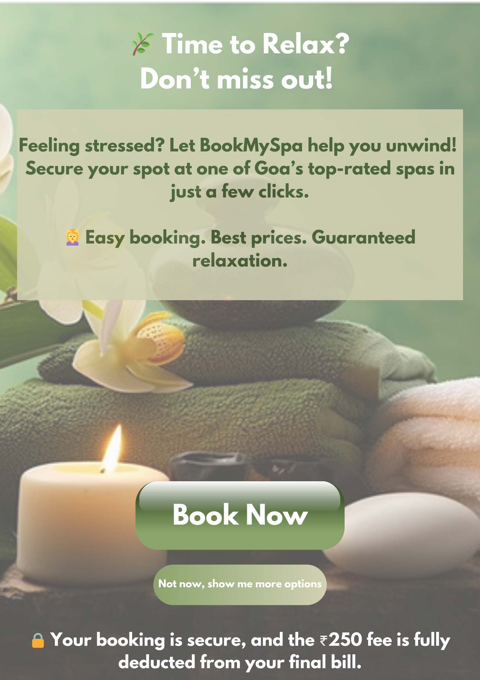 Spa Booking